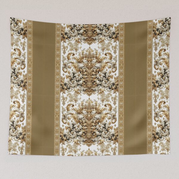 Item preview, White, Gold & Toffee Cream Baroque designed and sold by DesignsByPrnces.