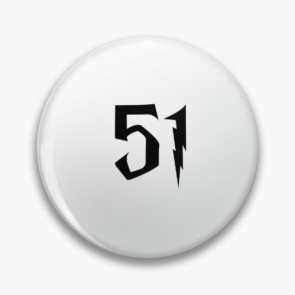 Item preview, 51, fifty one, black, Harry P designed and sold by Numbers-Art.