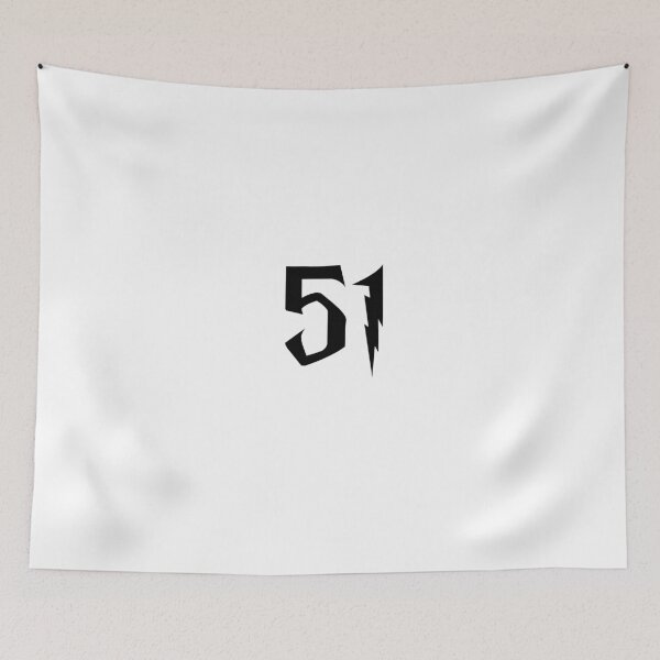 Item preview, 51, fifty one, black, Harry P designed and sold by Numbers-Art.