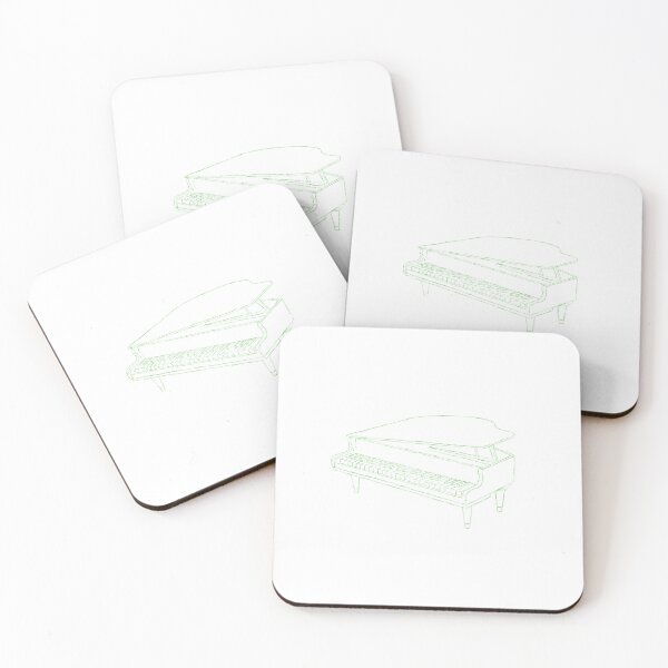Item preview, Piano Grand Green Sketch designed and sold by clawinyourback.