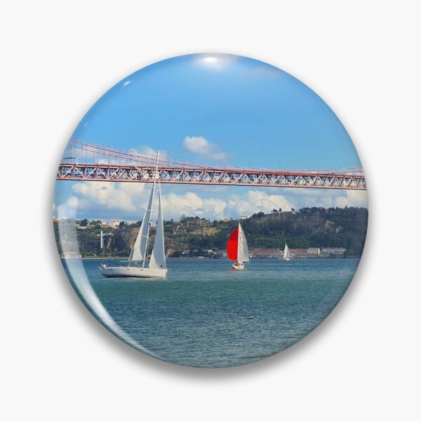 Item preview, Tejo river. Lisbon. The bridge and Cristo Rei designed and sold by Tereza Pilar  Art.
