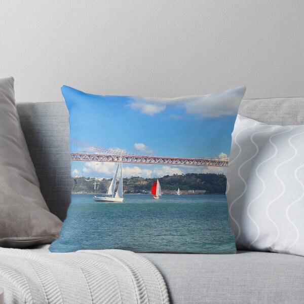 Item preview, Tejo river. Lisbon. The bridge and Cristo Rei designed and sold by Tereza Pilar  Art.