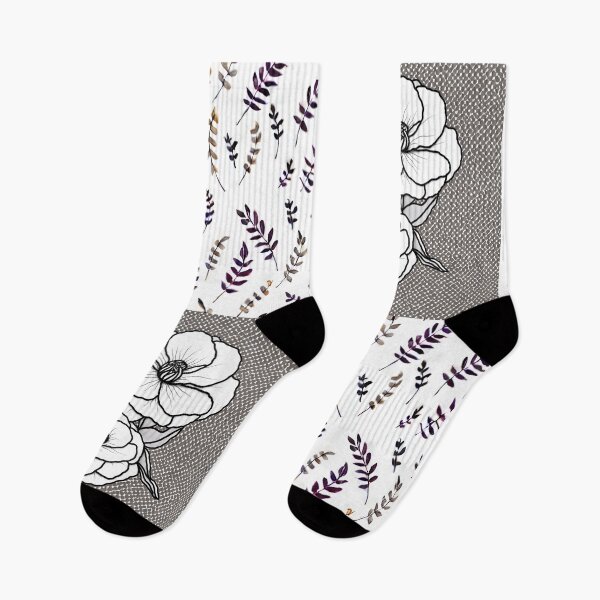 Item preview, White Flower With Leaves Pattern designed and sold by Printhubs123.