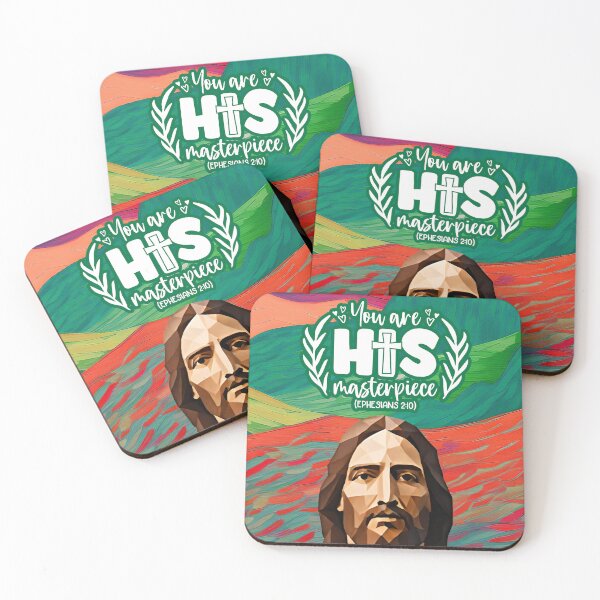 Item preview, Bible verses about strength - Ephesians 2:10 - Crimson Greens Abstract Mountain Art designed and sold by SpartanDStore.