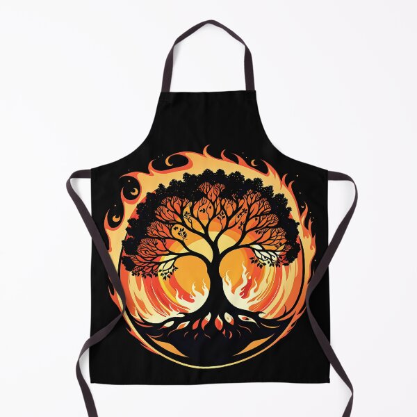 Item preview, Minimalist Fire Tree, Ai Generated Art designed and sold by ACC .