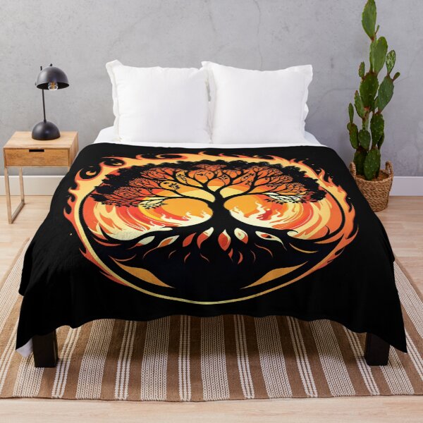 Item preview, Minimalist Fire Tree, Ai Generated Art designed and sold by ACC .