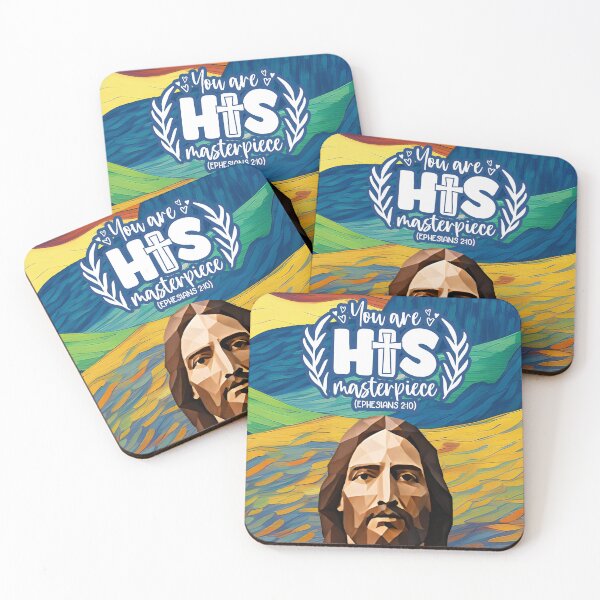 Item preview, Bible verses about strength - Ephesians 2:10 - Golden Sunset Abstract Mountain Art designed and sold by SpartanDStore.
