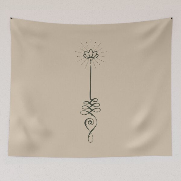 Item preview, Unalome with Plain Background - Dove + Pine designed and sold by Irene Estelle.