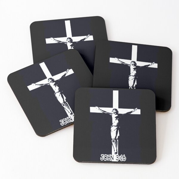 Item preview, UNIT 713, john 3:16 , white cross 4 designed and sold by Unit713-Shop.