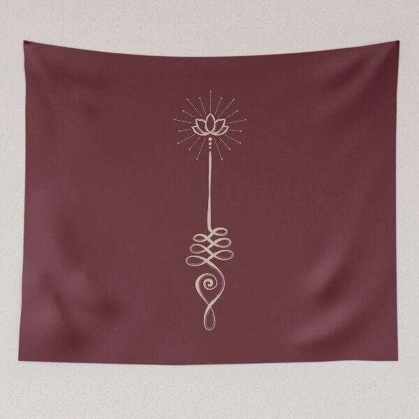 Item preview, Unalome with Plain Background - Wine + Dove designed and sold by Irene Estelle.