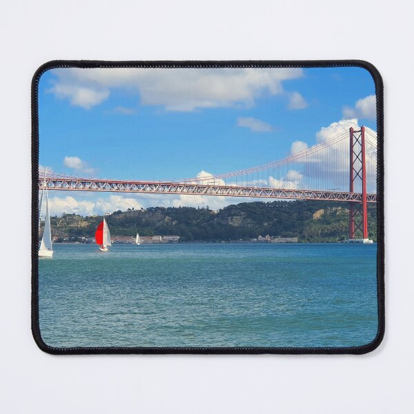 Item preview, Tejo river. Lisbon. The bridge and Cristo Rei designed and sold by Tereza Pilar Art.