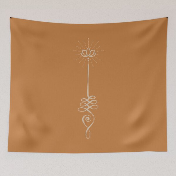 Item preview, Unalome with Plain Background - Rust + Dove designed and sold by Irene Estelle.