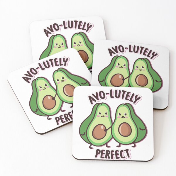 Item preview, Avo-lutely Perfect - Avocado Love Pun designed and sold by NiftyWrx.