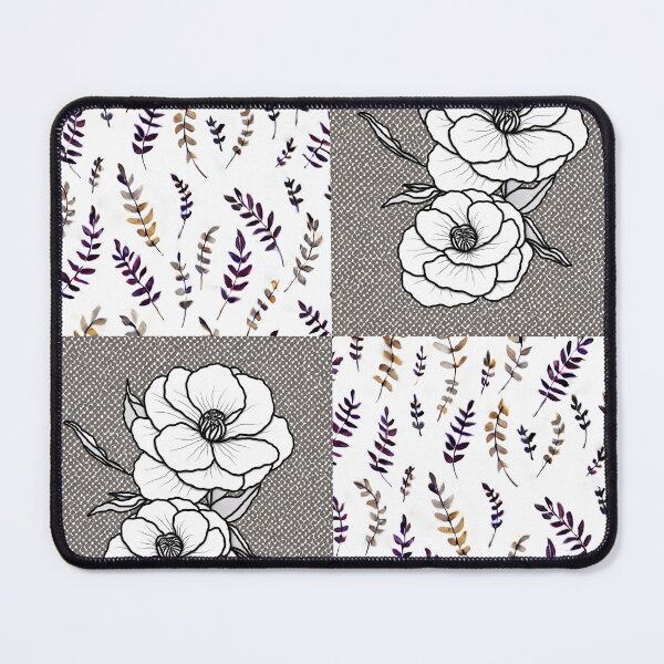 Item preview, White Flower With Leaves Pattern designed and sold by Printhubs123.