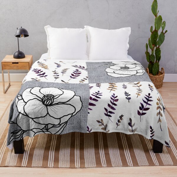 Item preview, White Flower With Leaves Pattern designed and sold by Printhubs123.