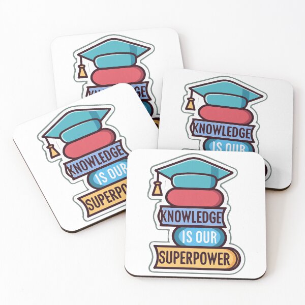 Item preview, Knowledge is Our Superpower - Graduation Cap and Books designed and sold by NiftyWrx.