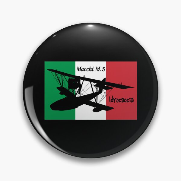 Item preview, Macchi M.5 Italian Flag WW1 Flying Boat Fighter Plane Silhouette designed and sold by MilitaryMart.