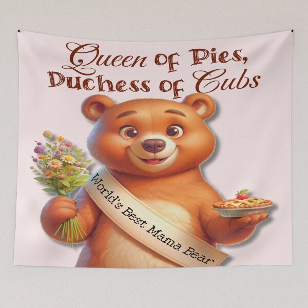 Item preview, Duchess of the Den Mama Bear Illustration designed and sold by gleefulme.