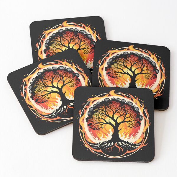 Item preview, Minimalist Fire Tree, Ai Generated Art  designed and sold by ACC .