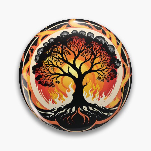 Item preview, Minimalist Fire Tree, Ai Generated Art  designed and sold by ACC .