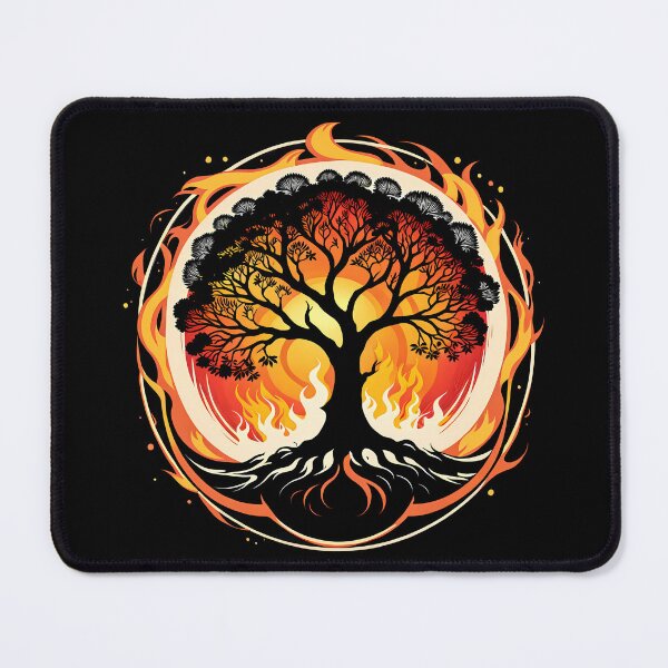 Item preview, Minimalist Fire Tree, Ai Generated Art designed and sold by ACC .