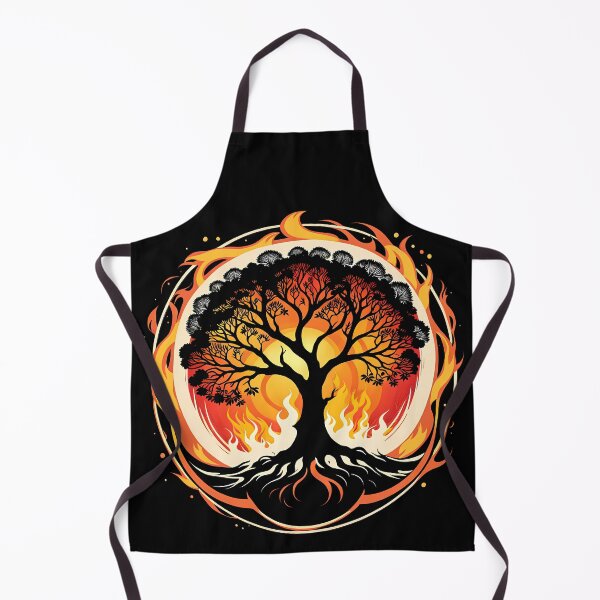 Item preview, Minimalist Fire Tree, Ai Generated Art designed and sold by ACC .
