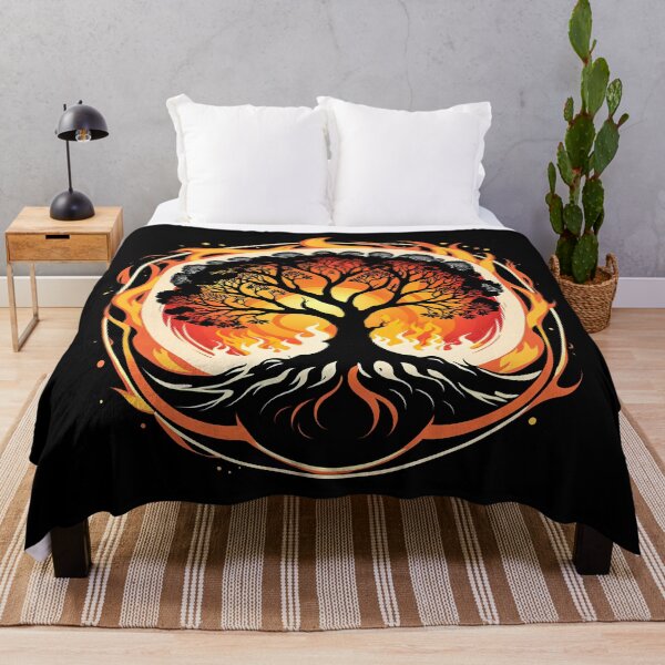 Item preview, Minimalist Fire Tree, Ai Generated Art  designed and sold by ACC .