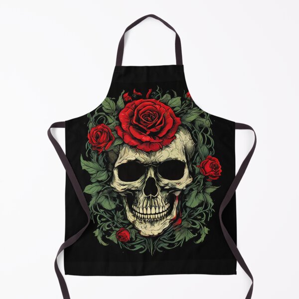 Item preview, Roses & Bones: Vintage Skull and Rose designed and sold by Colorful-Garden.