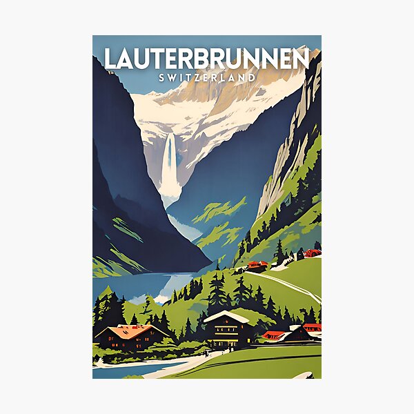 Item preview, Lauterbrunnen Switzerland designed and sold by ArtePosteria.