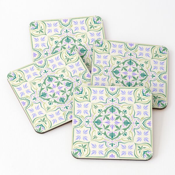 Item preview, Floral Square Repeating Pattern designed and sold by viridessense.