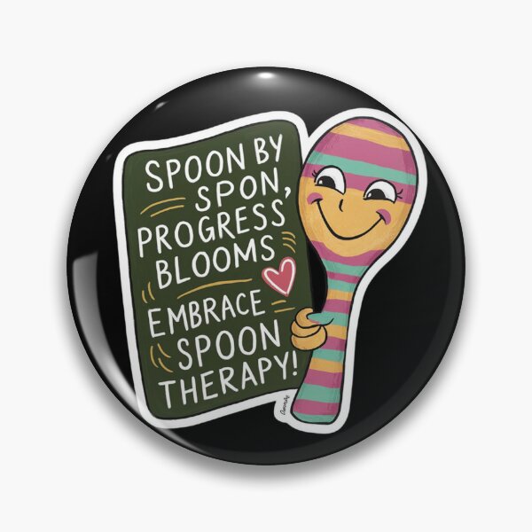 Item preview, Spoon Therapy for Fibromyalgia: Spoon by Spoon, Progress Blooms Embrace Spoon Therapy designed and sold by BrooklynRhodes.