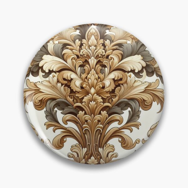 Item preview, White & Toffee Cream Baroque designed and sold by DesignsByPrnces.