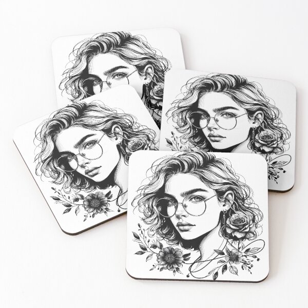 Item preview, Charming Girl Portrait - Art Print designed and sold by lloreleya.