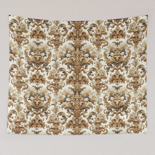 Item preview, White & Toffee Cream Baroque designed and sold by DesignsByPrnces.