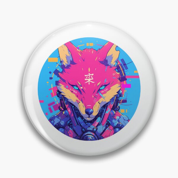 Item preview, Cyber Fox // Aesthetic Fox // Cool Animal // Cyber Animal // Future Animal Art // Animal Warrior // Animal Cute Art // Gaming Aesthetic stickers designed and sold by SMARTKIT  DESIGNAGENCY.