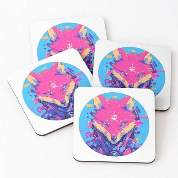 Item preview, Cyber Fox // Aesthetic Fox // Cool Animal // Cyber Animal // Future Animal Art // Animal Warrior // Animal Cute Art // Gaming Aesthetic stickers designed and sold by SMARTKIT  DESIGNAGENCY.