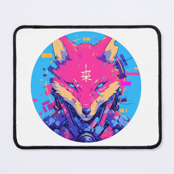 Item preview, Cyber Fox // Aesthetic Fox // Cool Animal // Cyber Animal // Future Animal Art // Animal Warrior // Animal Cute Art // Gaming Aesthetic stickers designed and sold by SMARTKIT  DESIGNAGENCY.