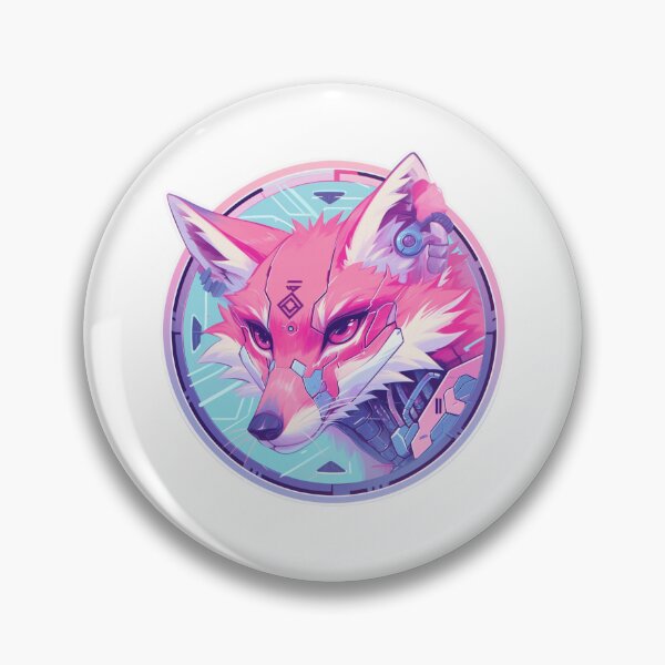 Item preview, Cyber Fox // Aesthetic Fox // Cool Animal // Cyber Animal // Future Animal Art // Animal Warrior // Animal Cute Art // Gaming Aesthetic stickers designed and sold by SMARTKIT  DESIGNAGENCY.