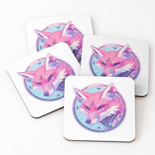 Item preview, Cyber Fox // Aesthetic Fox // Cool Animal // Cyber Animal // Future Animal Art // Animal Warrior // Animal Cute Art // Gaming Aesthetic stickers designed and sold by SMARTKIT  DESIGNAGENCY.