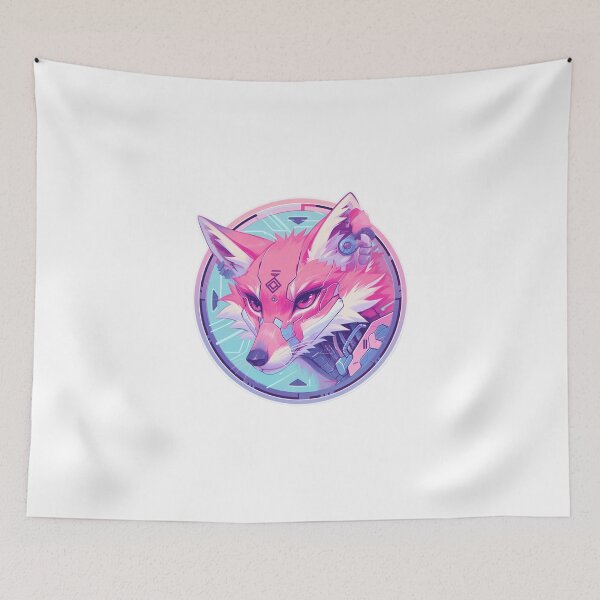 Item preview, Cyber Fox // Aesthetic Fox // Cool Animal // Cyber Animal // Future Animal Art // Animal Warrior // Animal Cute Art // Gaming Aesthetic stickers designed and sold by SMARTKIT  DESIGNAGENCY.