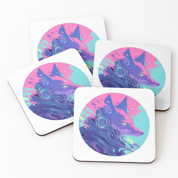 Item preview, Cyber Fox // Aesthetic Fox // Cool Animal // Cyber Animal // Future Animal Art // Animal Warrior // Animal Cute Art // Gaming Aesthetic stickers designed and sold by SMARTKIT  DESIGNAGENCY.