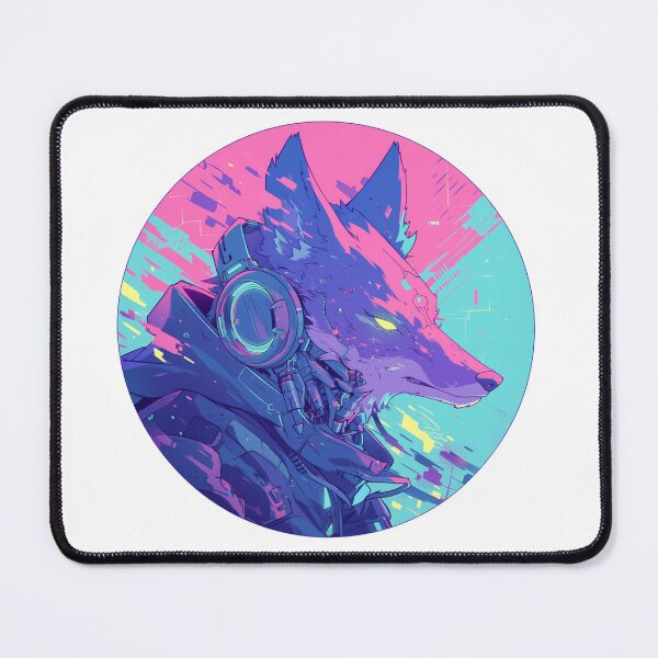 Item preview, Cyber Fox // Aesthetic Fox // Cool Animal // Cyber Animal // Future Animal Art // Animal Warrior // Animal Cute Art // Gaming Aesthetic stickers designed and sold by SMARTKIT  DESIGNAGENCY.