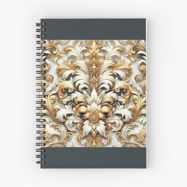 Item preview, White, Slate Blue & Gold Cream Baroque designed and sold by DesignsByPrnces.