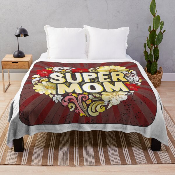 Item preview, Vintage Super Mom - A retro heart full of flowers for Mother's Day designed and sold by pod24.