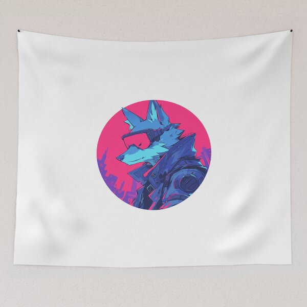 Item preview, Cyber Fox // Aesthetic Fox // Cool Animal // Cyber Animal // Future Animal Art // Animal Warrior // Animal Cute Art // Gaming Aesthetic stickers designed and sold by SMARTKIT  DESIGNAGENCY.