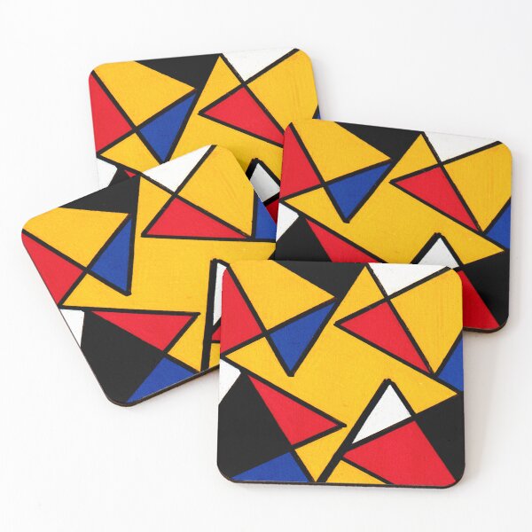 Item preview, Mondrian Inspired Geometric Abstract Acrylic Painting XIII designed and sold by abstractartalex.