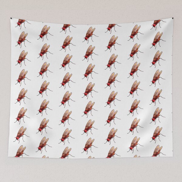 Item preview, Red colorful common fly in comic style design designed and sold by sopfanna.
