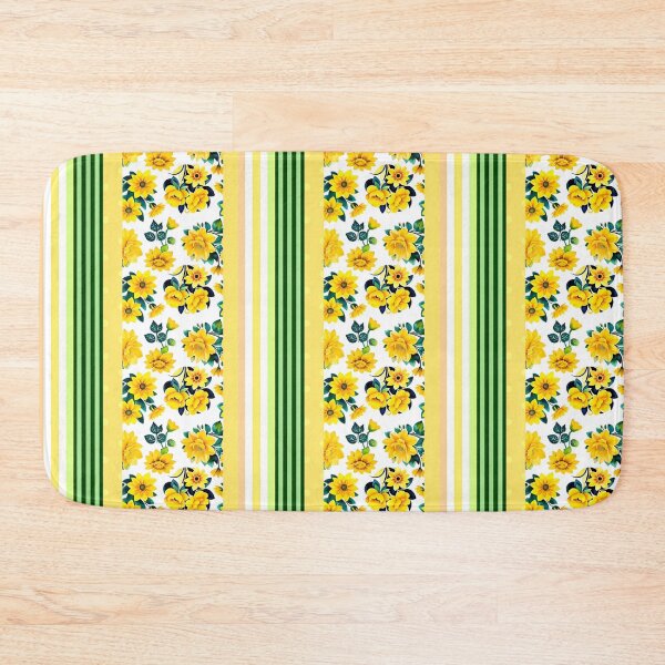 Item preview, Yellow Flowers with Stripes  designed and sold by Dana Roper.