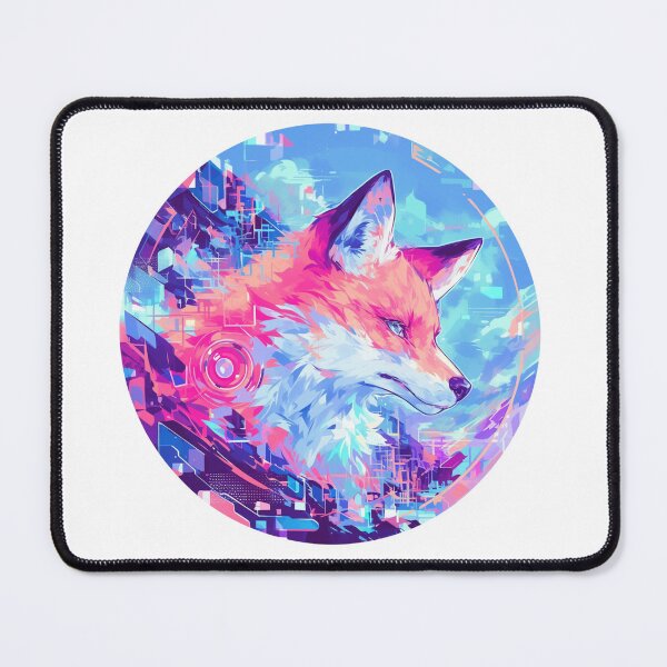 Item preview, Cyber Fox // Aesthetic Fox // Cool Animal // Cyber Animal // Future Animal Art // Animal Warrior // Animal Cute Art // Gaming Aesthetic stickers designed and sold by SMARTKIT  DESIGNAGENCY.