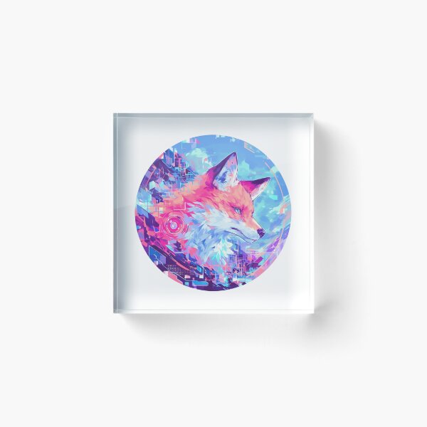 Item preview, Cyber Fox // Aesthetic Fox // Cool Animal // Cyber Animal // Future Animal Art // Animal Warrior // Animal Cute Art // Gaming Aesthetic stickers designed and sold by SMARTKIT  DESIGNAGENCY.